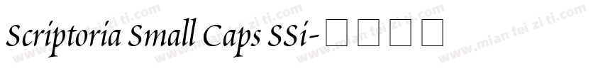 Scriptoria Small Caps SSi字体转换